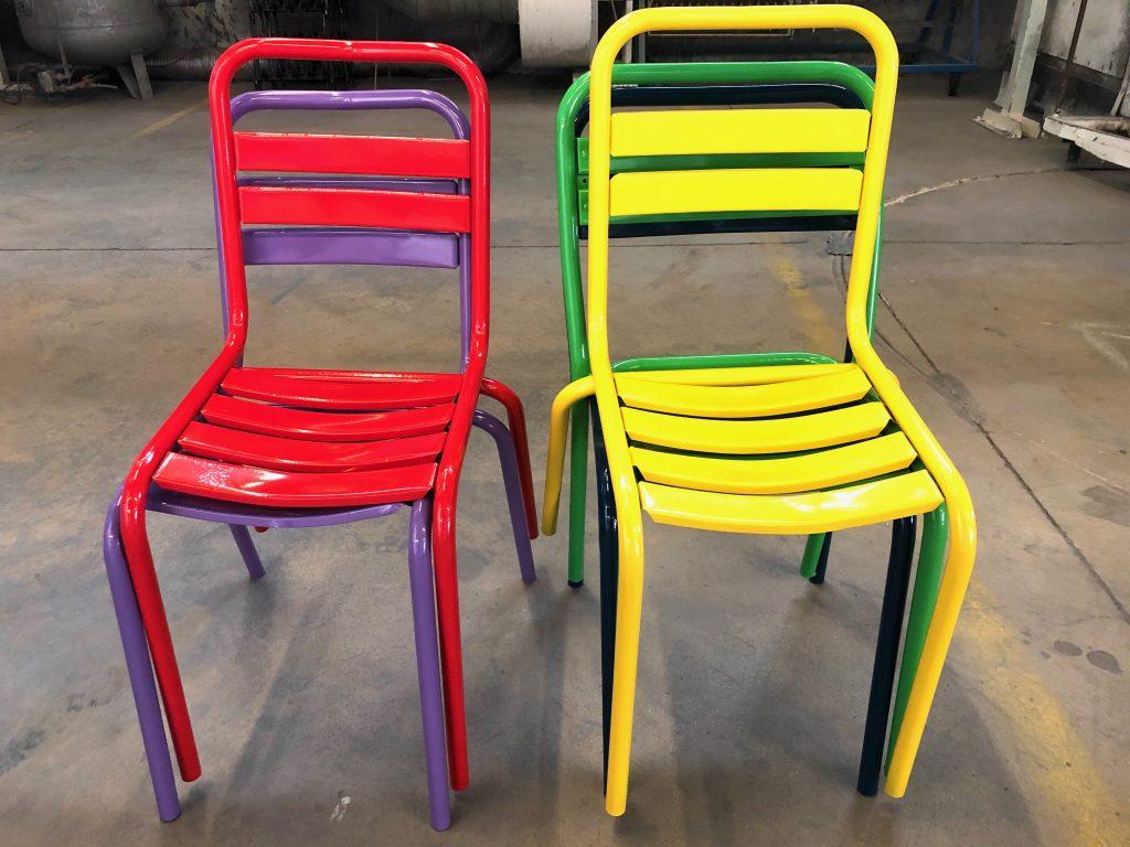 Chaises thermolaquage