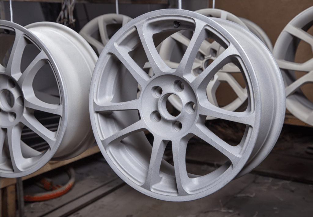 Jantes de voiture thermolaquage